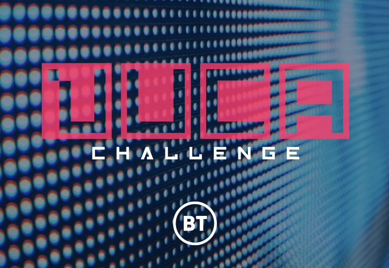 Event branding for a virtual event we ran for our client BT.